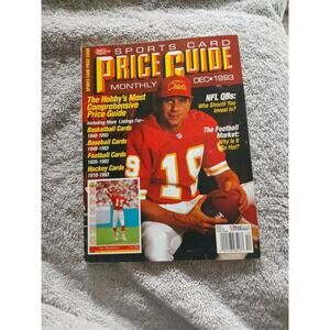 1993 Sports Card Price Guide Joe Montana Chiefs Cover Monthly NFL Football